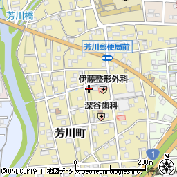 静岡県浜松市中央区芳川町410周辺の地図