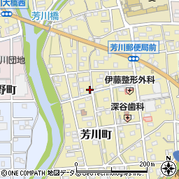 静岡県浜松市中央区芳川町822周辺の地図