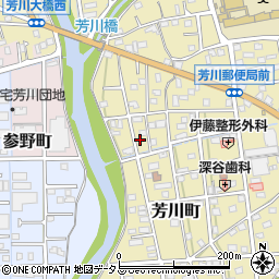 静岡県浜松市中央区芳川町808周辺の地図