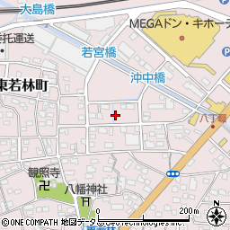 静岡県浜松市中央区東若林町225周辺の地図