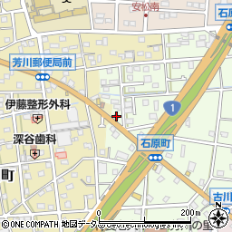 静岡県浜松市中央区石原町657周辺の地図