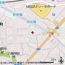 静岡県浜松市中央区東若林町171周辺の地図