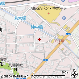 静岡県浜松市中央区東若林町172周辺の地図