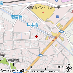 静岡県浜松市中央区東若林町174周辺の地図