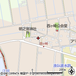 静岡県袋井市西ケ崎2298-1周辺の地図