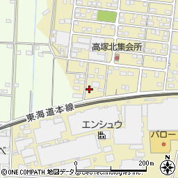静岡県浜松市中央区高塚町2255周辺の地図