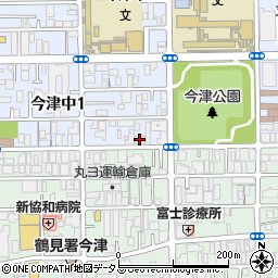 放出運輸倉庫第３倉庫周辺の地図