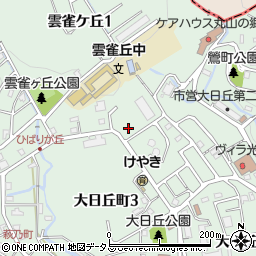 長田すみれ園周辺の地図