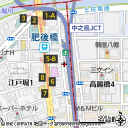 さらんちぇ 江戸堀周辺の地図