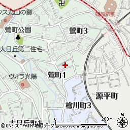 兵庫県神戸市長田区鶯町1丁目4周辺の地図