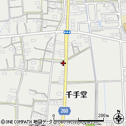 静岡県磐田市千手堂932周辺の地図
