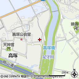 岡山県岡山市北区高塚34周辺の地図