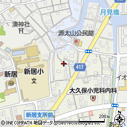 静岡県湖西市新居町浜名299-1周辺の地図