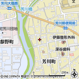 静岡県浜松市中央区芳川町809周辺の地図