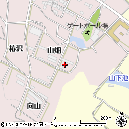 愛知県田原市片浜町山畑周辺の地図