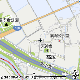 岡山県岡山市北区高塚181周辺の地図