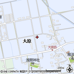 静岡県磐田市大原2375周辺の地図