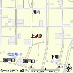愛知県田原市浦町上ノ原周辺の地図