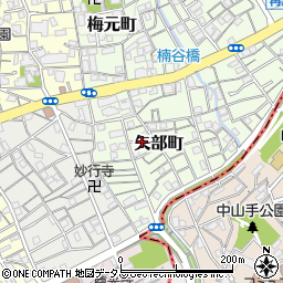 兵庫県神戸市兵庫区矢部町34周辺の地図