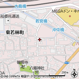 静岡県浜松市中央区東若林町233周辺の地図