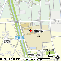 磐田市立南部中学校周辺の地図