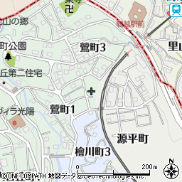兵庫県神戸市長田区鶯町1丁目6周辺の地図