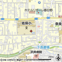奈良県奈良市佐保川西町周辺の地図