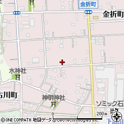 静岡県浜松市中央区金折町328周辺の地図