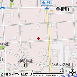 静岡県浜松市中央区金折町325周辺の地図
