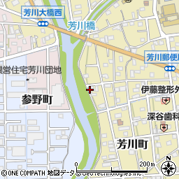 静岡県浜松市中央区芳川町799周辺の地図