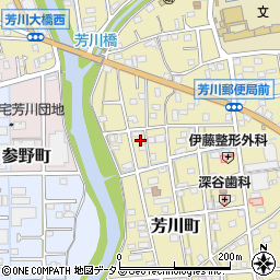 静岡県浜松市中央区芳川町810周辺の地図