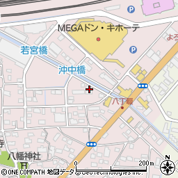 静岡県浜松市中央区東若林町159周辺の地図