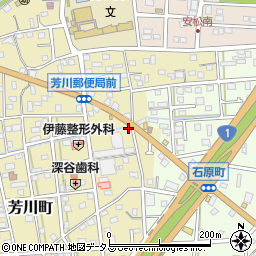 静岡県浜松市中央区芳川町373周辺の地図