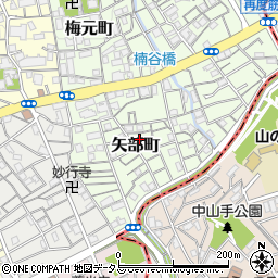 兵庫県神戸市兵庫区矢部町19周辺の地図