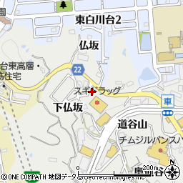 兵庫県神戸市須磨区車仏坂809周辺の地図