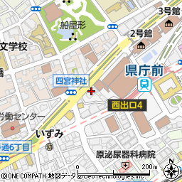 神戸聖ミカエル教会周辺の地図
