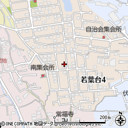 奈良県奈良市若葉台周辺の地図