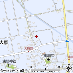 静岡県磐田市大原2208周辺の地図