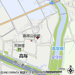 岡山県岡山市北区高塚37周辺の地図