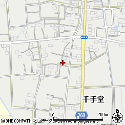 静岡県磐田市千手堂858周辺の地図