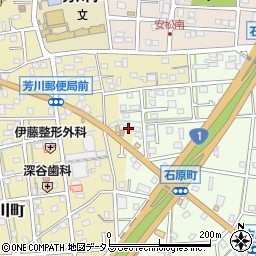 静岡県浜松市中央区石原町655周辺の地図