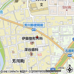 静岡県浜松市中央区芳川町383周辺の地図