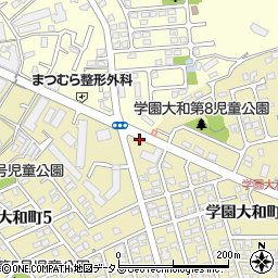 学園中三丁目周辺の地図