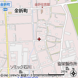 静岡県浜松市中央区金折町927周辺の地図