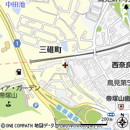奈良県奈良市三碓町2165周辺の地図