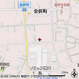 静岡県浜松市中央区金折町728周辺の地図