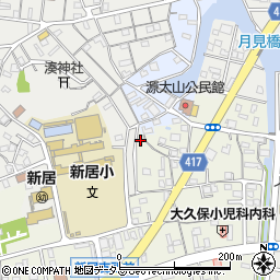 静岡県湖西市新居町浜名306周辺の地図
