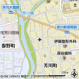 静岡県浜松市中央区芳川町811周辺の地図