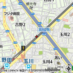 炭火焼肉ホルモン 肉焼屋 福島野田店周辺の地図