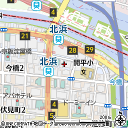 北浜宗田ビル周辺の地図